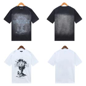 Purple Fashion T-shirts-1624  